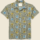 Floral Block Print Shirt - Olive - Kardo - STAG Provisions - Tops - S/S Woven - Floral