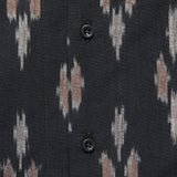 Handwoven Ikat Shirt - Black - Kardo - STAG Provisions - Tops - S/S Woven - Other Pattern