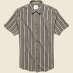 Alan Stripe Shirt - Gravel/White - Katin - STAG Provisions - Tops - S/S Woven - Stripe