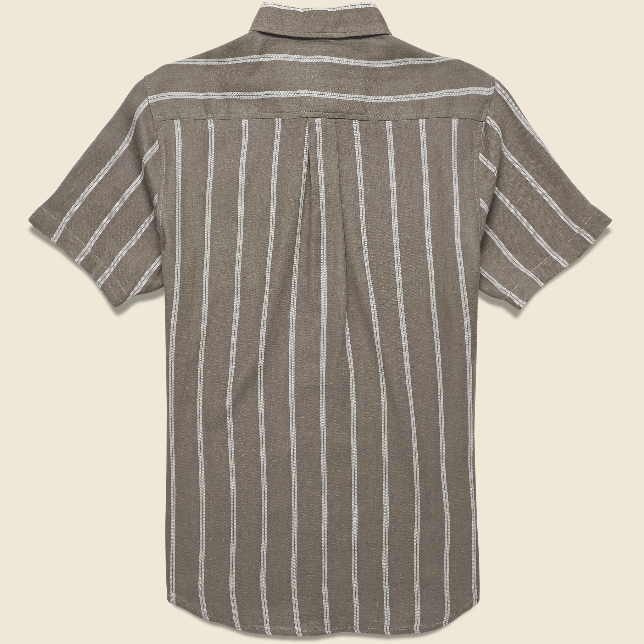 Alan Stripe Shirt - Gravel/White - Katin - STAG Provisions - Tops - S/S Woven - Stripe