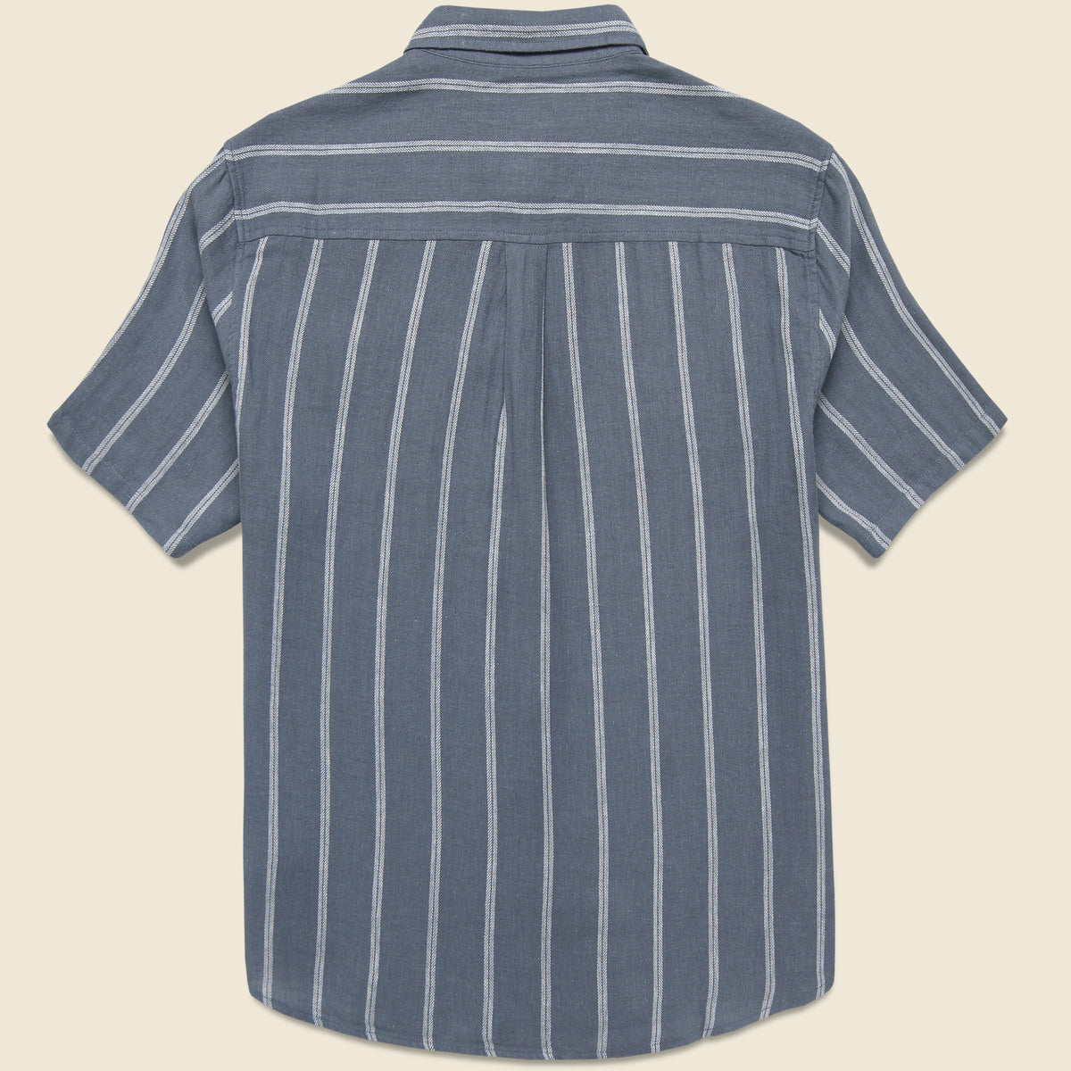 Alan Stripe Shirt - Tempest Blue