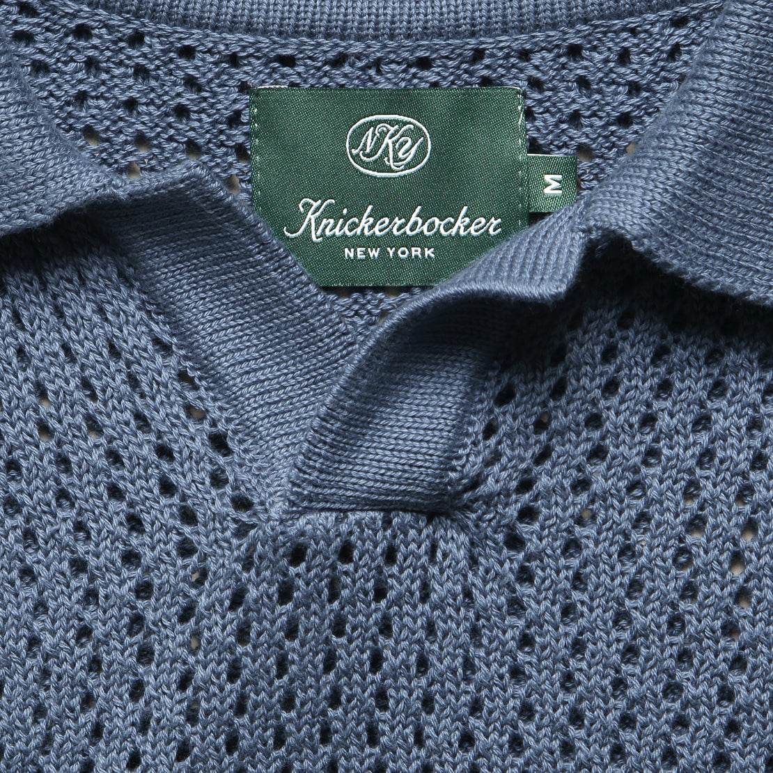 Yuma Polo - Blue - Knickerbocker - STAG Provisions - Tops - S/S Knit