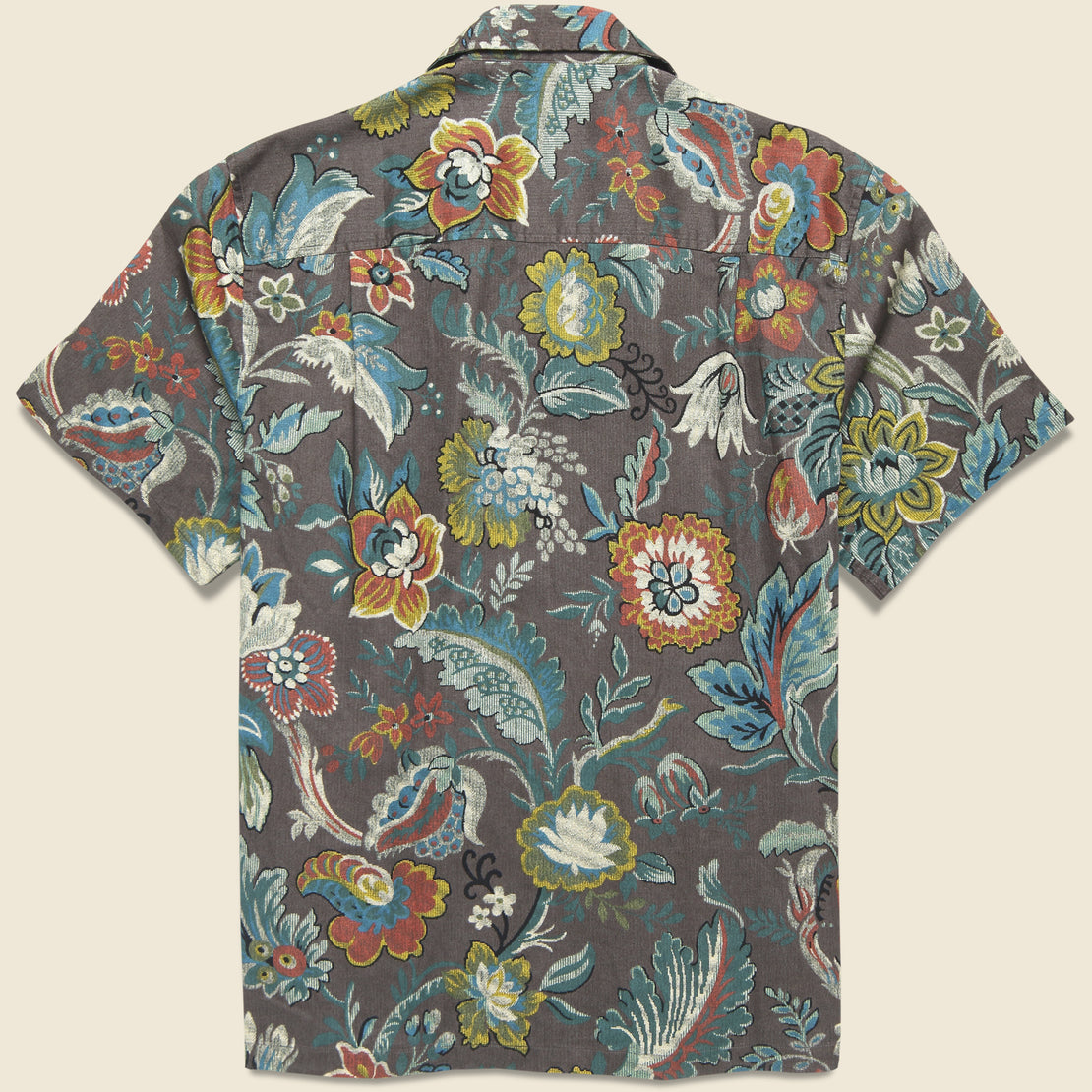 Panama Botanical Shirt - Brown - Knickerbocker - STAG Provisions - Tops - S/S Woven - Floral