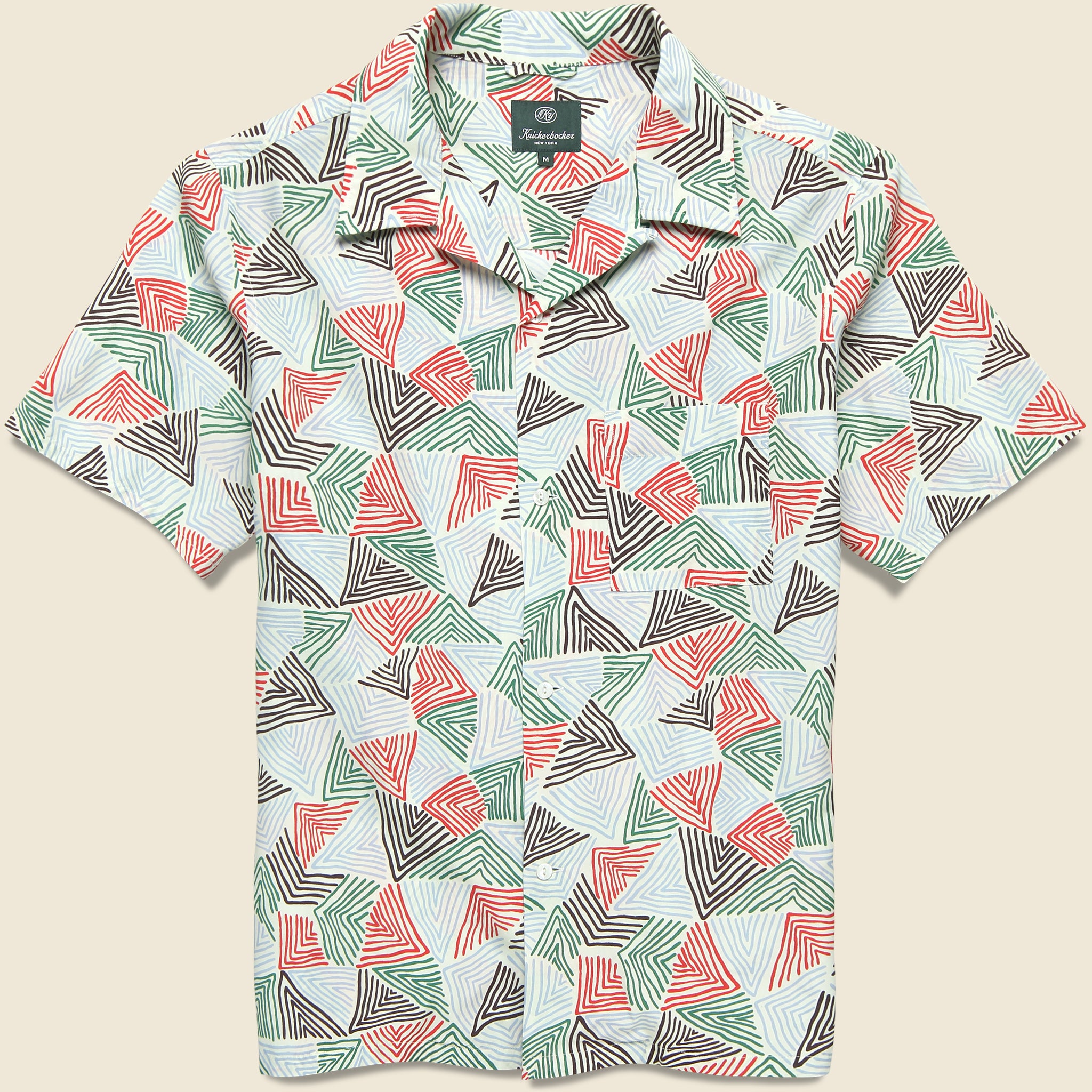 Doodle Shirt - Bone - Knickerbocker - STAG Provisions - Tops - S/S Woven - Other Pattern