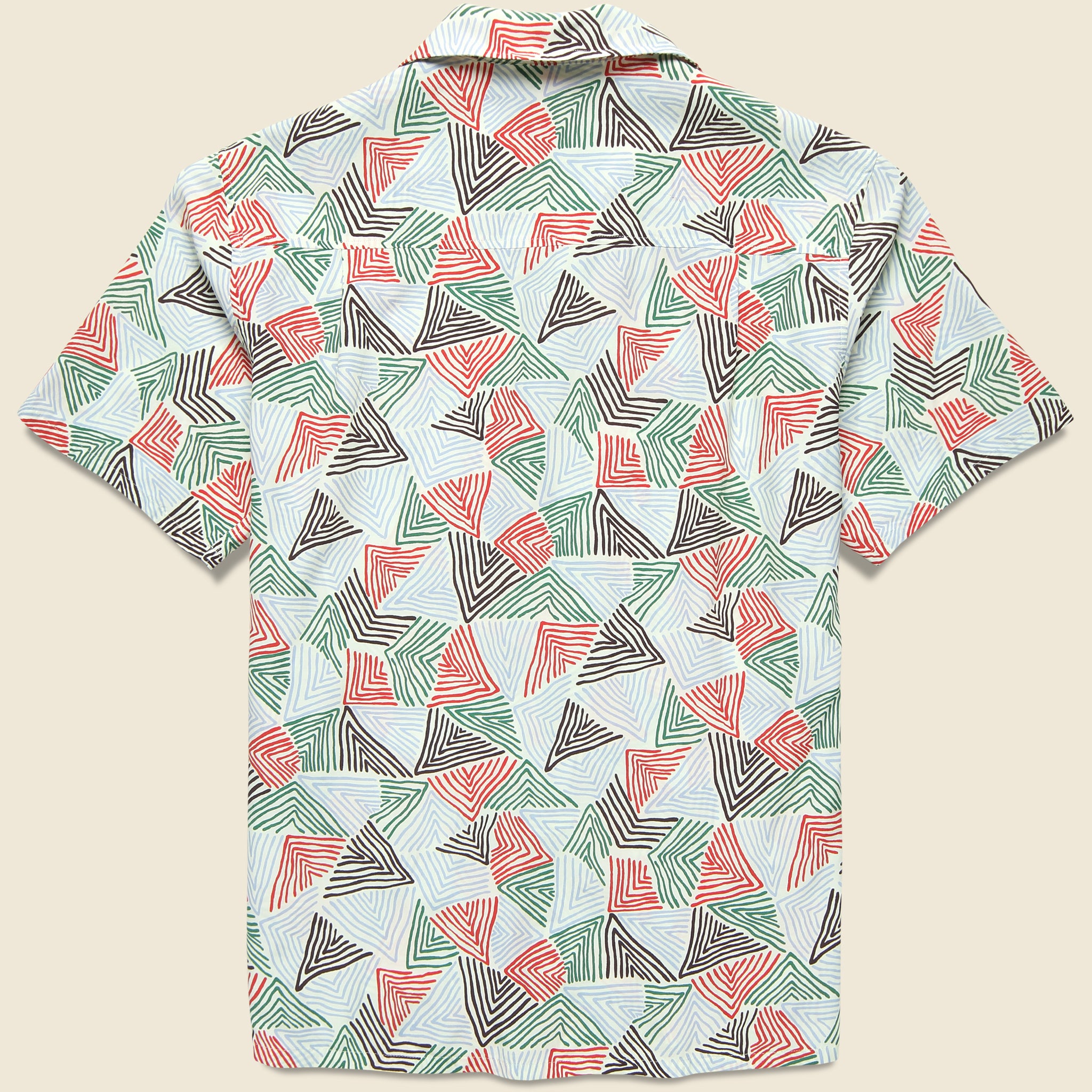 Doodle Shirt - Bone - Knickerbocker - STAG Provisions - Tops - S/S Woven - Other Pattern