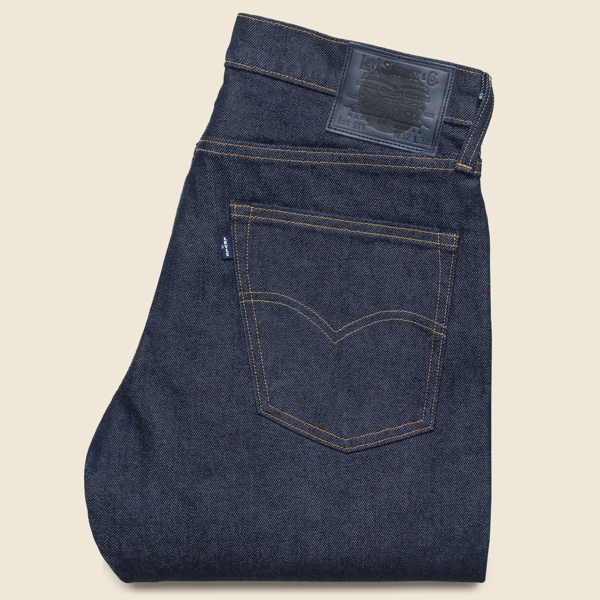 511 Slim Jean - MIJ Dark Rinse - Levis Blue Tab - STAG Provisions - Pants - Denim