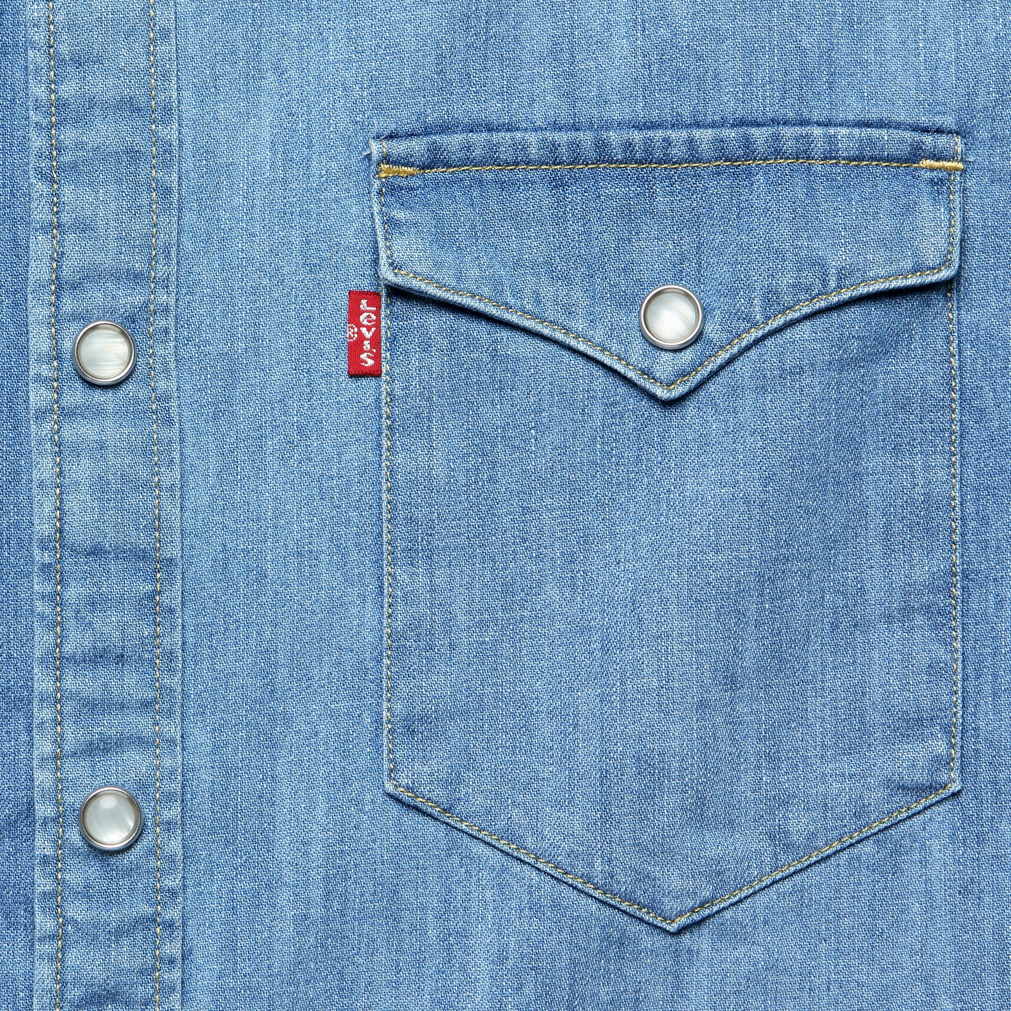 Barstow Denim Western Shirt - Esta Noche - Levis Premium - STAG Provisions - Tops - L/S Woven - Solid