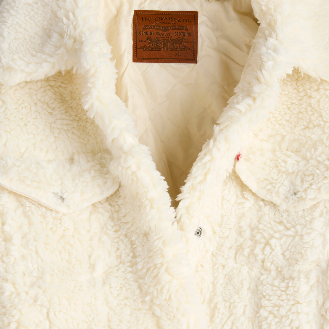 Baby Bubble Sherpa Trucker - Coconut Milk - Levis Premium - STAG Provisions - W - Outerwear - Coat/Jacket