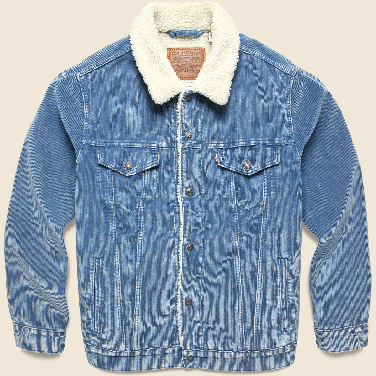 Long sherpa trucker shops jacket levi's