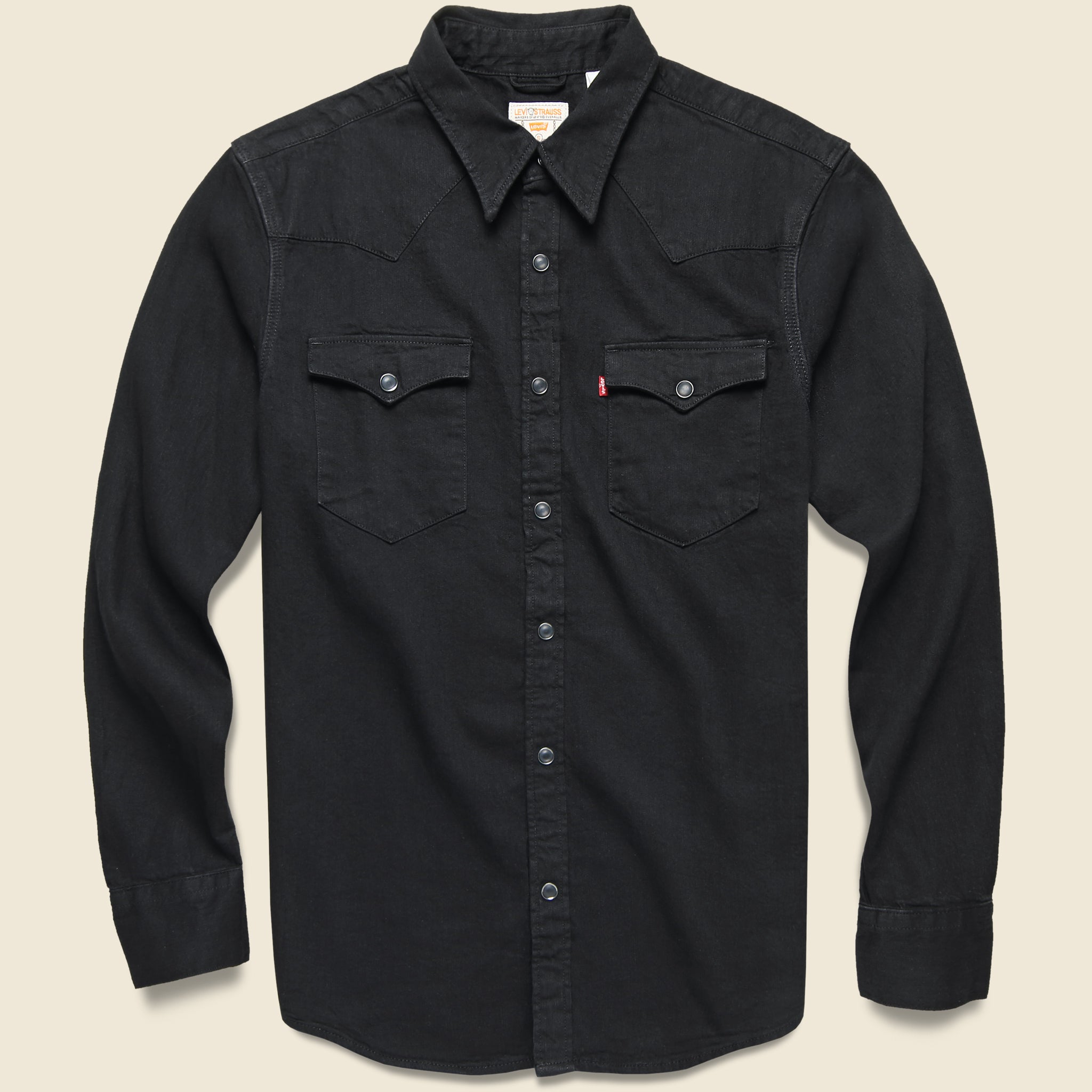 Barstow Denim Western Shirt - Marble Black Rinse