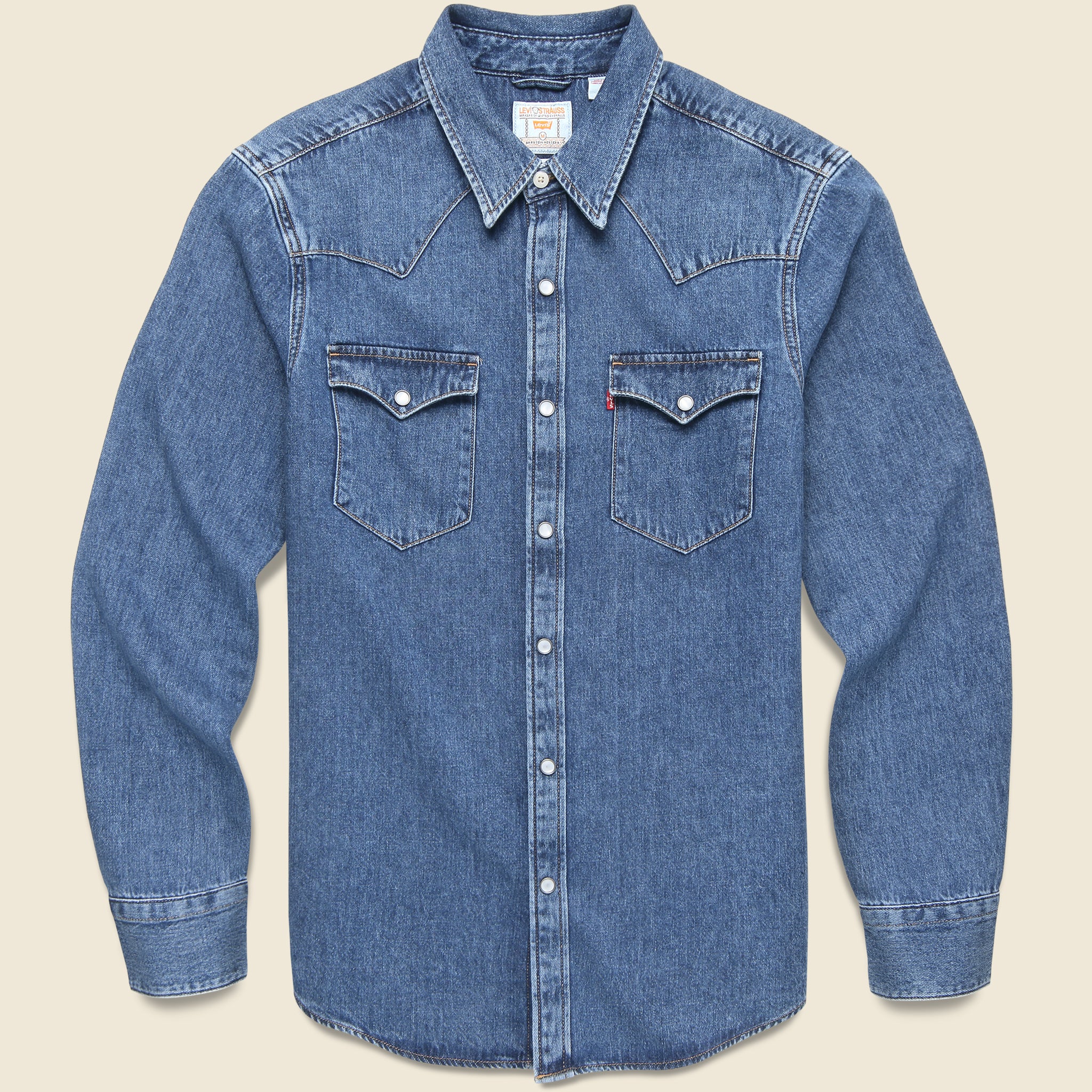 Levis Premium | Barstow Denim Western Shirt - Standard Solucell in Size EXTRA LARGE | STAG Provisions Levis Premium | Barstow Denim Western Shirt - Standard Solucell in Size EXTRA LARGE | STAG Provisions