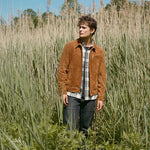 Suede Unlined Trucker Jacket - Saddle - Schott - STAG Provisions - Outerwear - Coat / Jacket