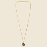 Oxen Pendant Necklace - Gold Vermeil/Black Enamel - Miansai - STAG Provisions - Accessories - Necklaces