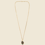 Oxen Pendant Necklace - Gold Vermeil/Black Enamel - Miansai - STAG Provisions - Accessories - Necklaces