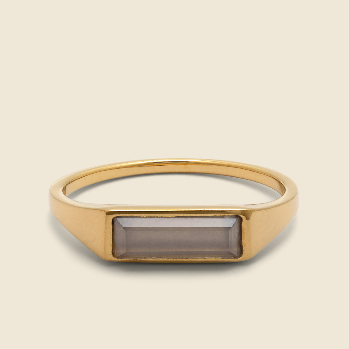 Slim Lennox Ring - Gold Vermeil/Chalcedony - Miansai - STAG Provisions - Accessories - Rings