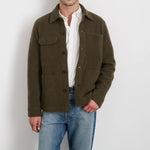 Boiled Wool Work Jacket - Heather Olive - Alex Mill - STAG Provisions - Outerwear - Coat / Jacket