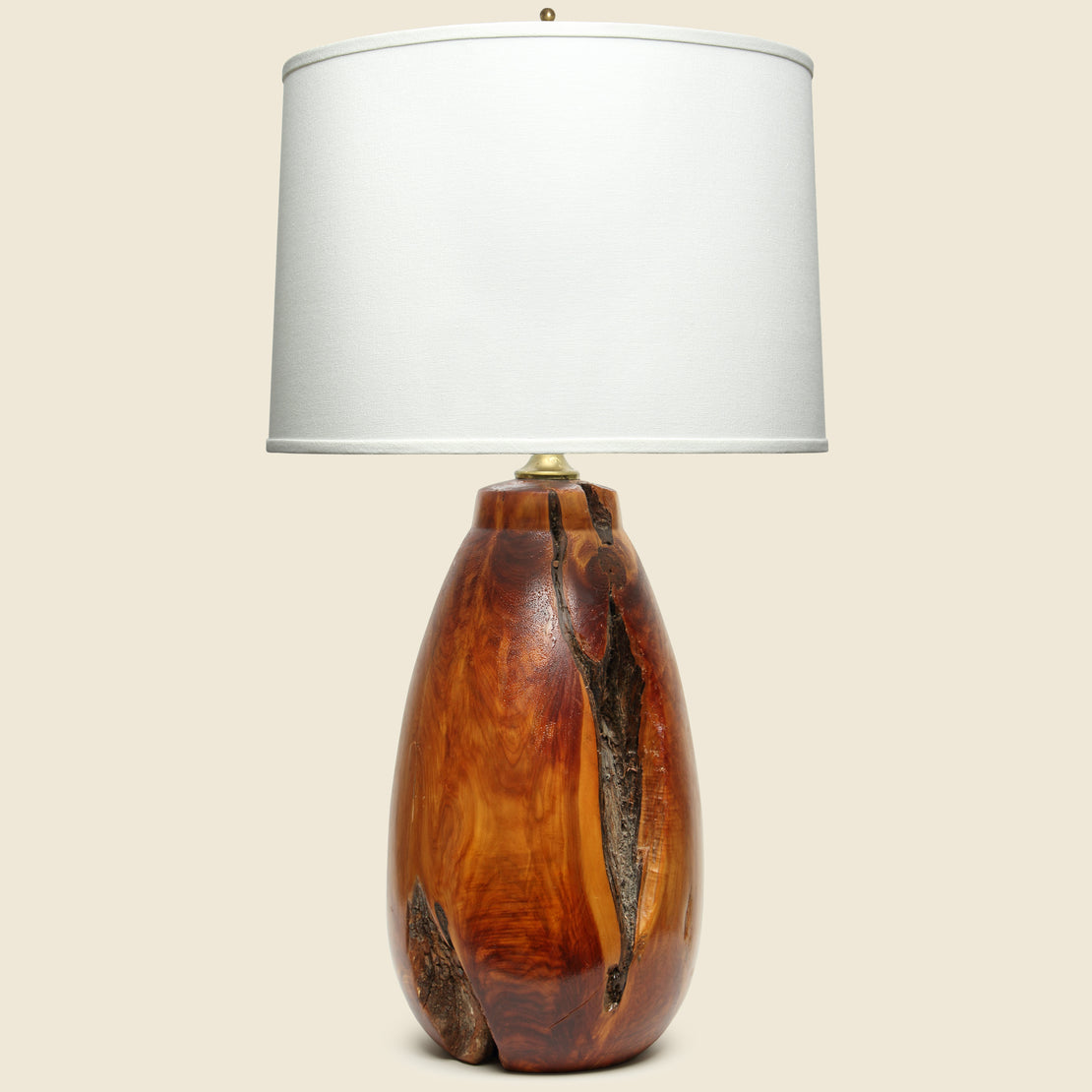 Vintage Large Vintage Wood Lamp