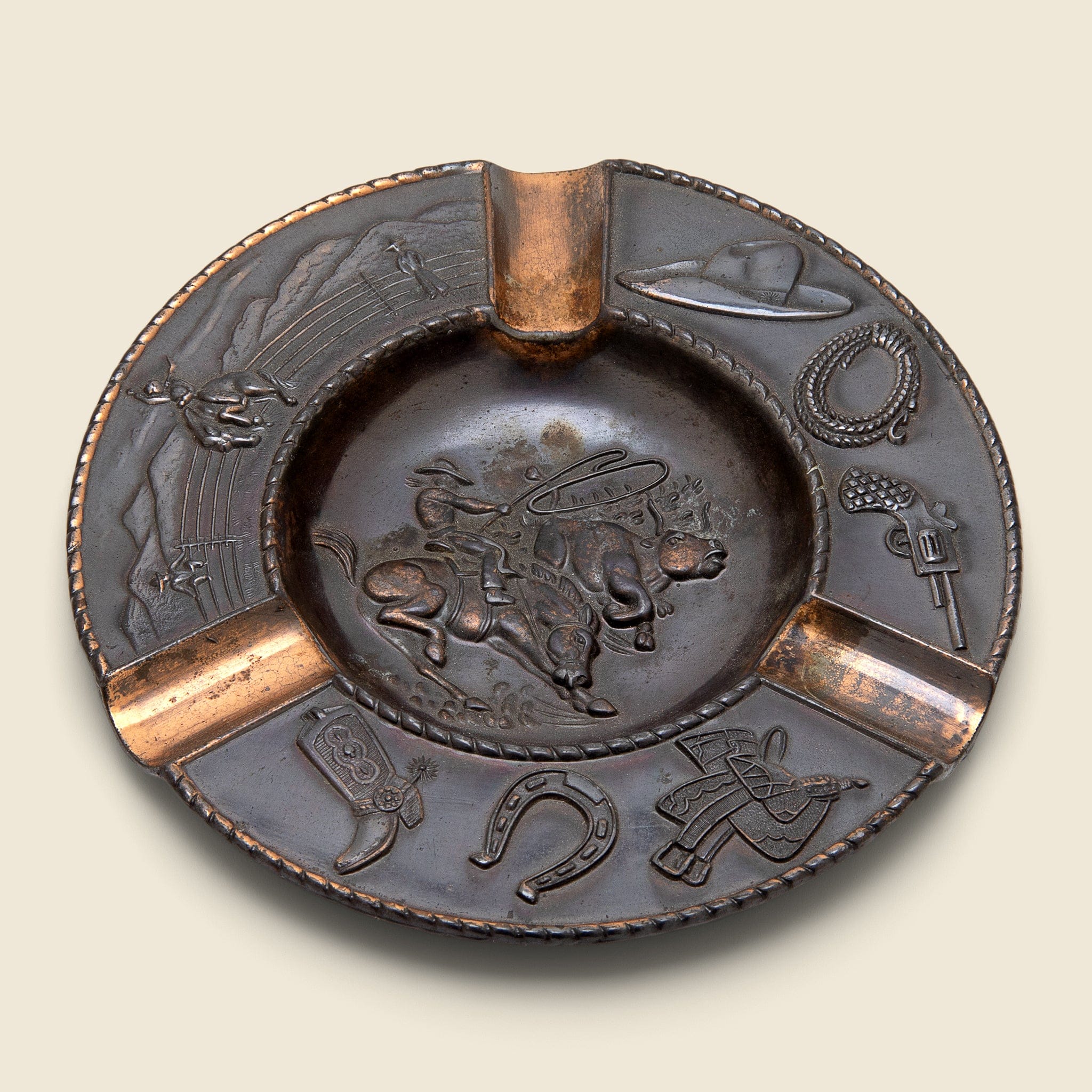 Stamped Western Copper Ashtray - Vintage - STAG Provisions - One & Done - Accessories & Jewelry