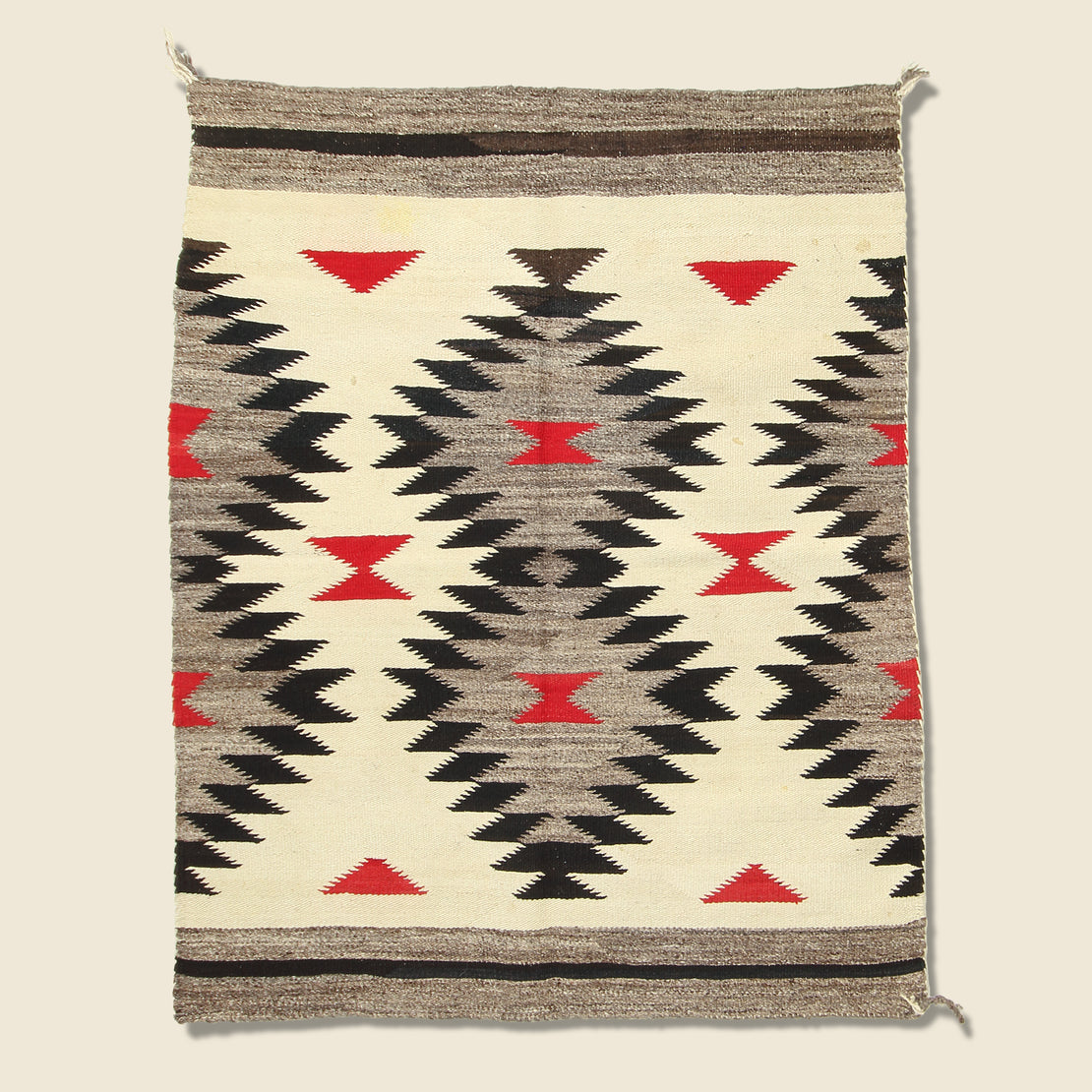 Vintage 1930s Diamond Navajo Woven Rug