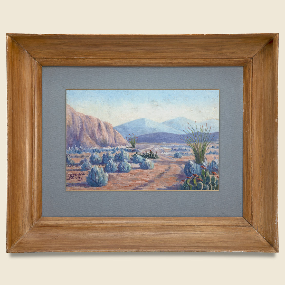 Vintage 1931 Arizona Landscape Painting