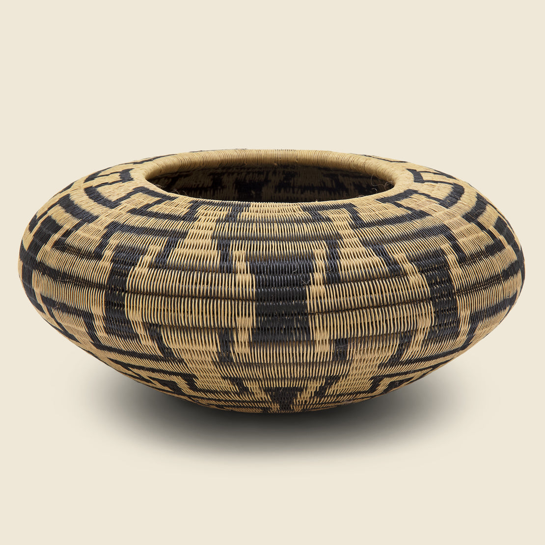 Vintage Hand-Woven Columbian Basket