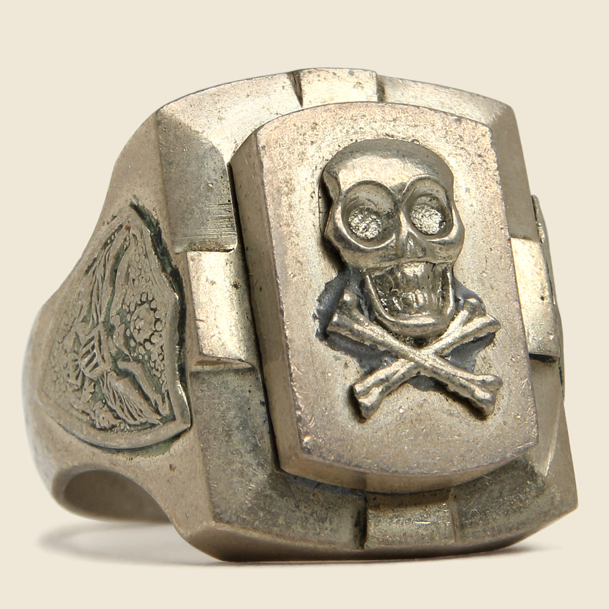 Vintage Mexican Biker Souvenir Skull Ring