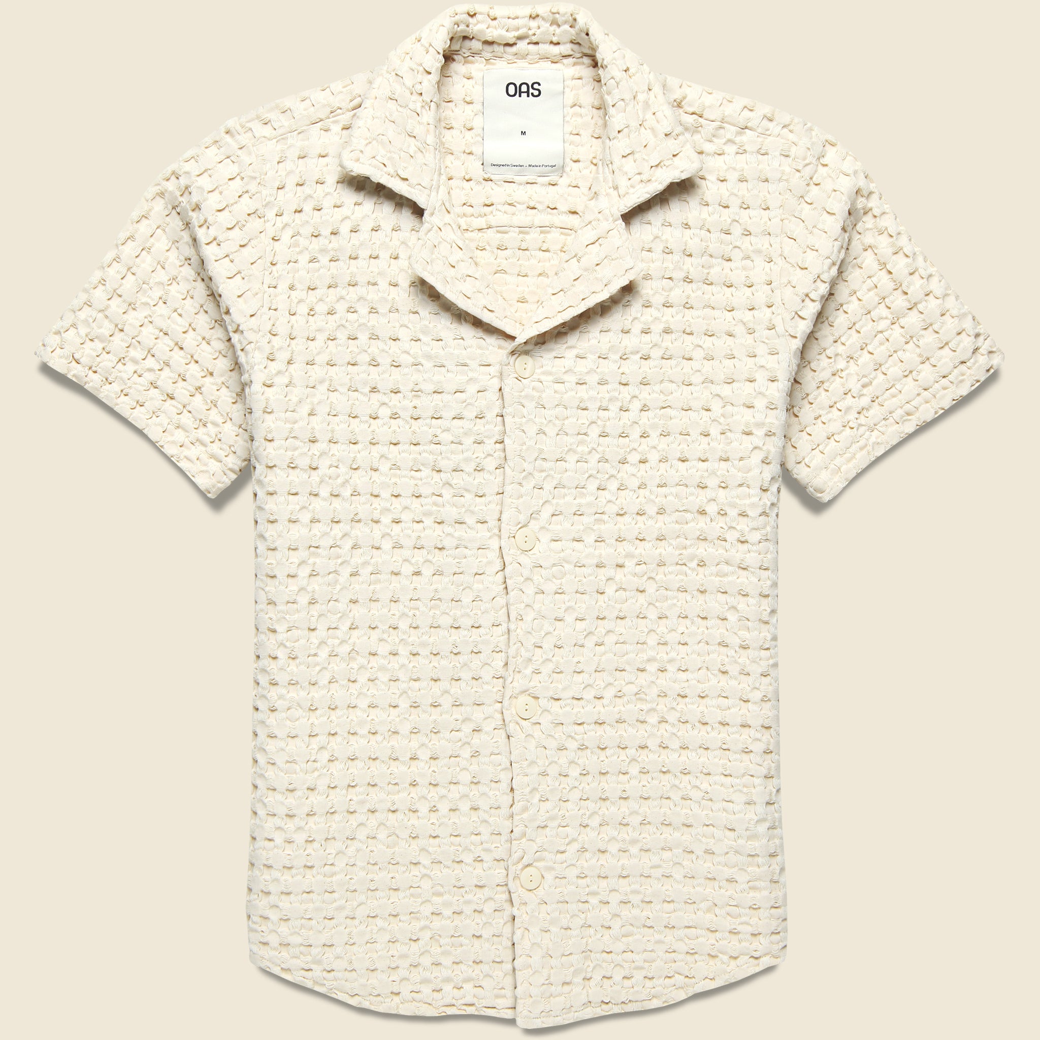 Waffle Terry Shirt - Ecru