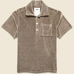 Morel Girona Velour Shirt - Brown - OAS - STAG Provisions - Tops - S/S Knit