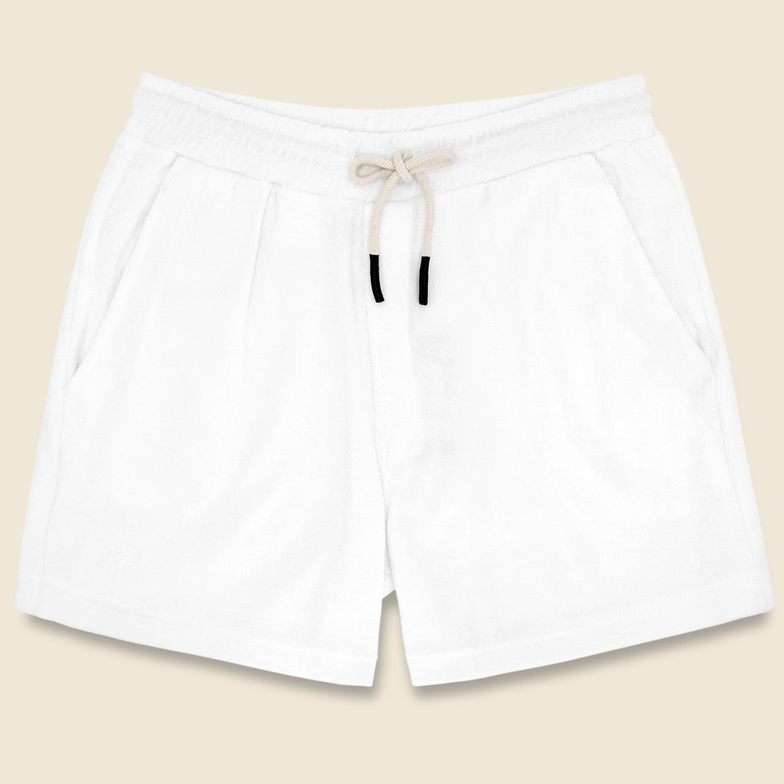 OAS Solid Terry Shorts - White