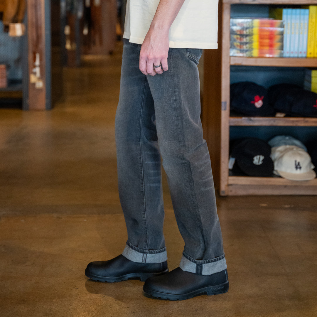 Straight Fit Jean - Dusty Black
