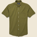 Atlantico Seersucker Shirt - Olive - Portuguese Flannel - STAG Provisions - Tops - S/S Woven - Seersucker