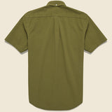 Atlantico Seersucker Shirt - Olive - Portuguese Flannel - STAG Provisions - Tops - S/S Woven - Seersucker