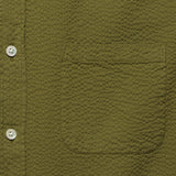 Atlantico Seersucker Shirt - Olive - Portuguese Flannel - STAG Provisions - Tops - S/S Woven - Seersucker