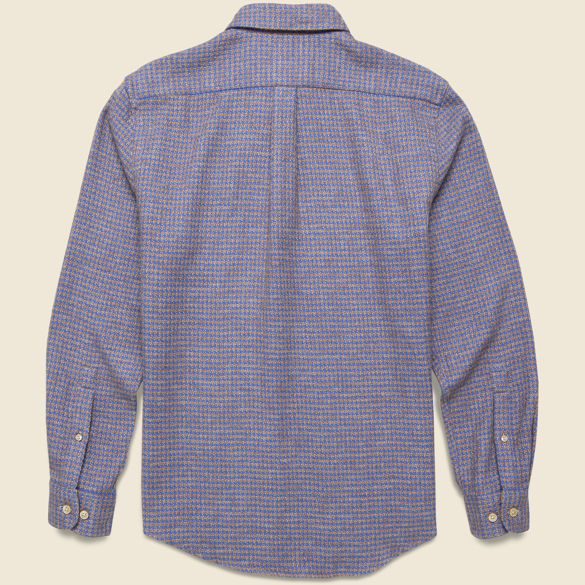 Pied Poule Shirt - Blue - Portuguese Flannel - STAG Provisions - Tops - L/S Woven - Other Pattern