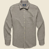 Pied Poule Shirt - Charcoal - Portuguese Flannel - STAG Provisions - Tops - L/S Woven - Other Pattern