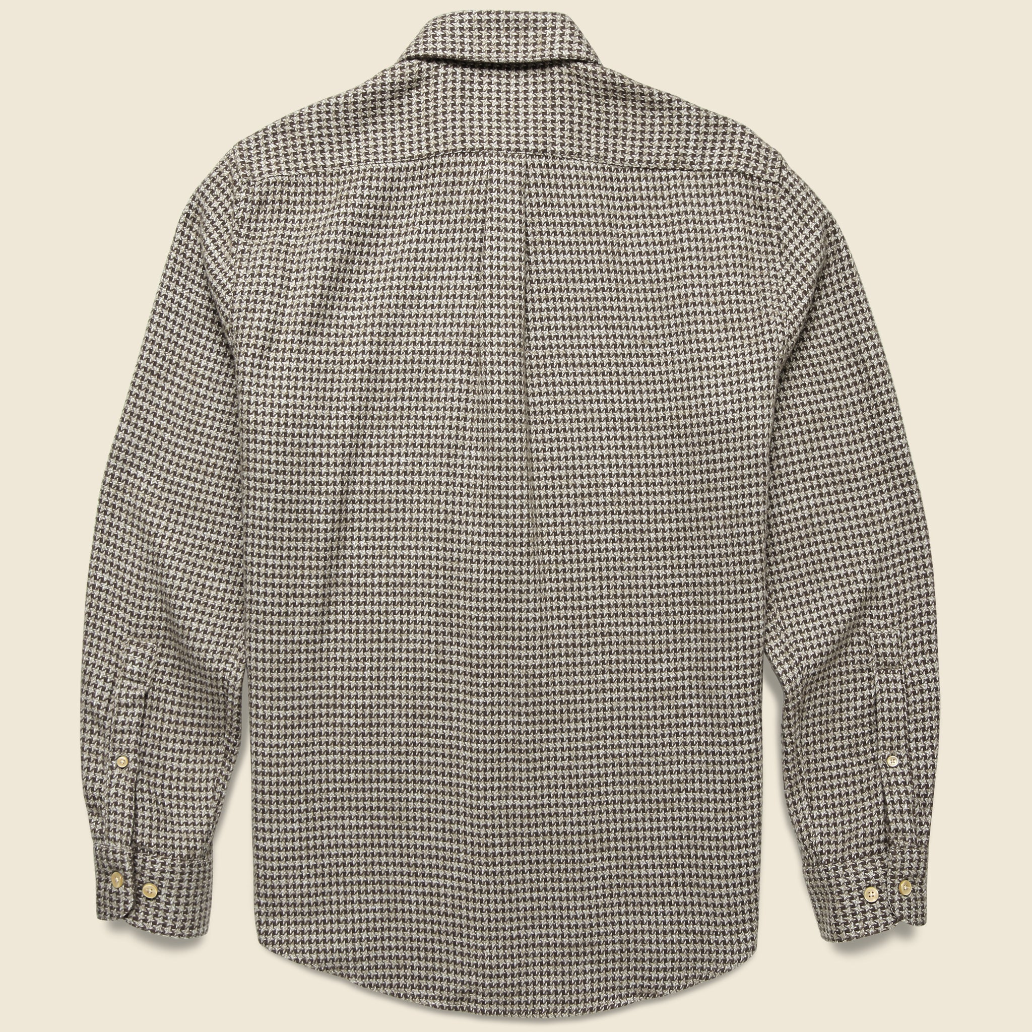 Pied Poule Shirt - Charcoal - Portuguese Flannel - STAG Provisions - Tops - L/S Woven - Other Pattern