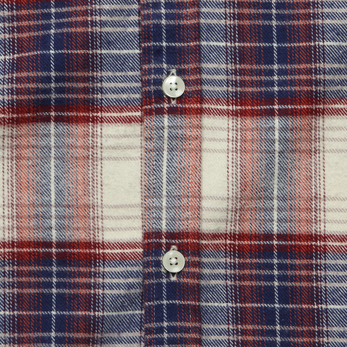 Liber Shirt - Off White/Blue - Portuguese Flannel - STAG Provisions - Tops - L/S Woven - Solid