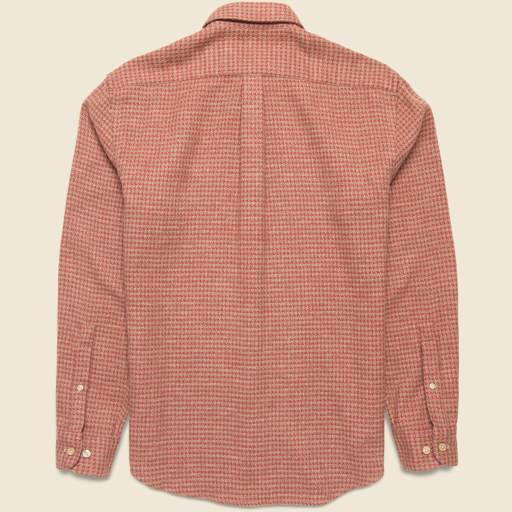 Pied Poule Shirt - Clay - Portuguese Flannel - STAG Provisions - Tops - L/S Woven - Other Pattern