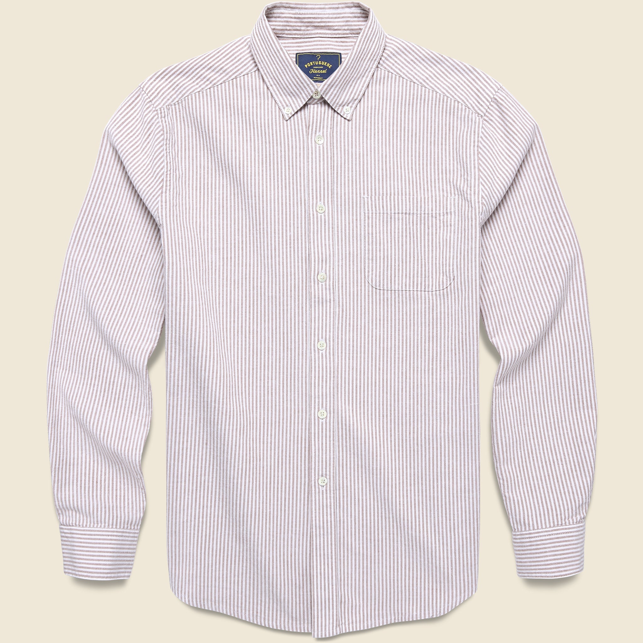 Belavista Oxford Shirt - Bordeaux Stripe - Portuguese Flannel - STAG Provisions - Tops - L/S Woven - Stripe