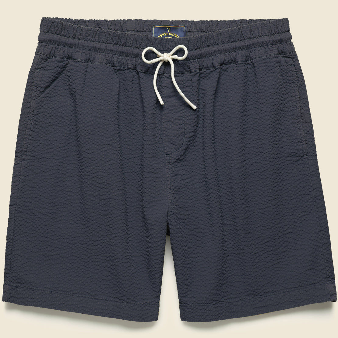 Portuguese Flannel Atlantico Seersucker Shorts - Navy