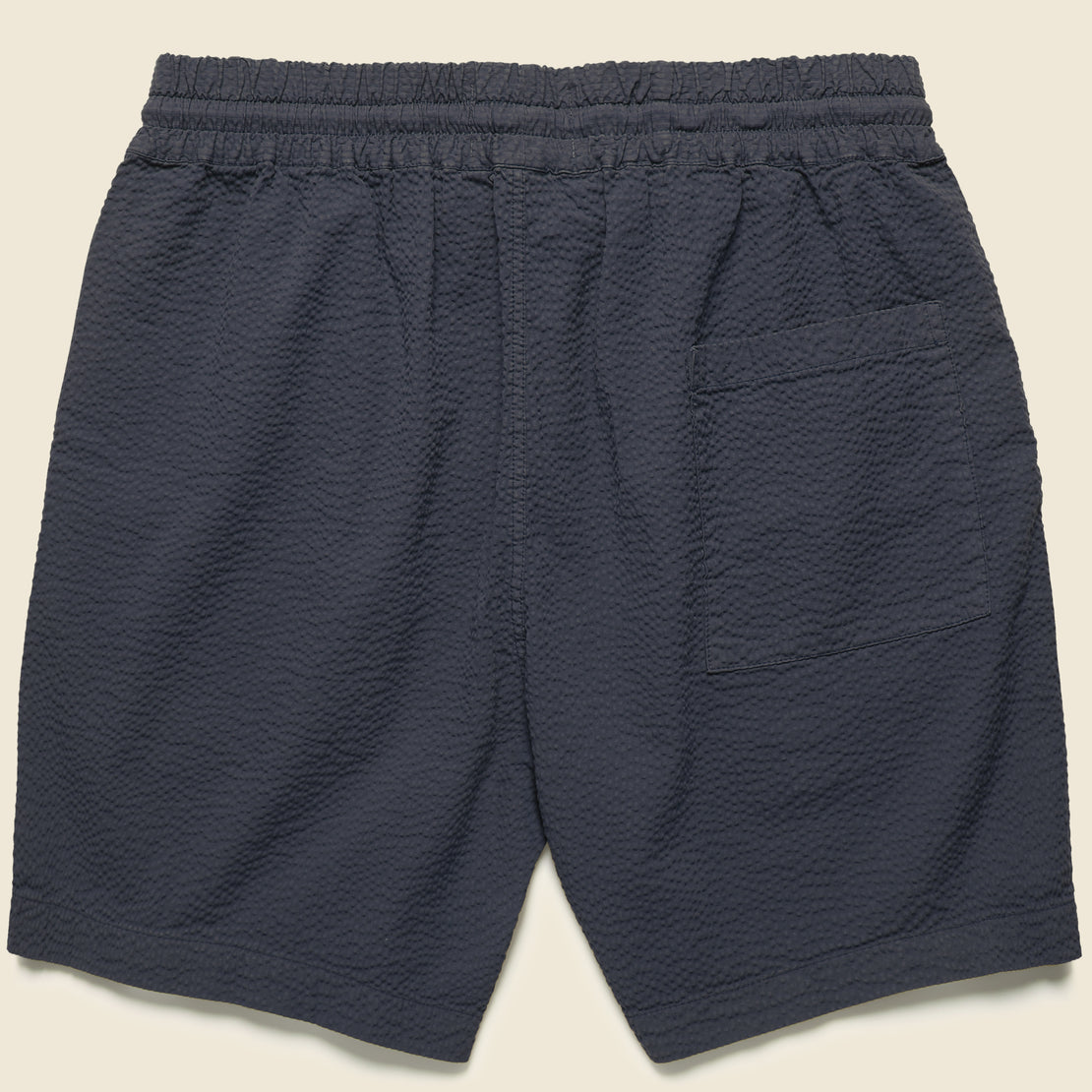 Atlantico Seersucker Shorts - Navy - Portuguese Flannel - STAG Provisions - Shorts - Lounge