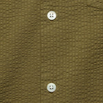 Seersucker Camp Shirt - Olive - Portuguese Flannel - STAG Provisions - Tops - S/S Woven - Seersucker