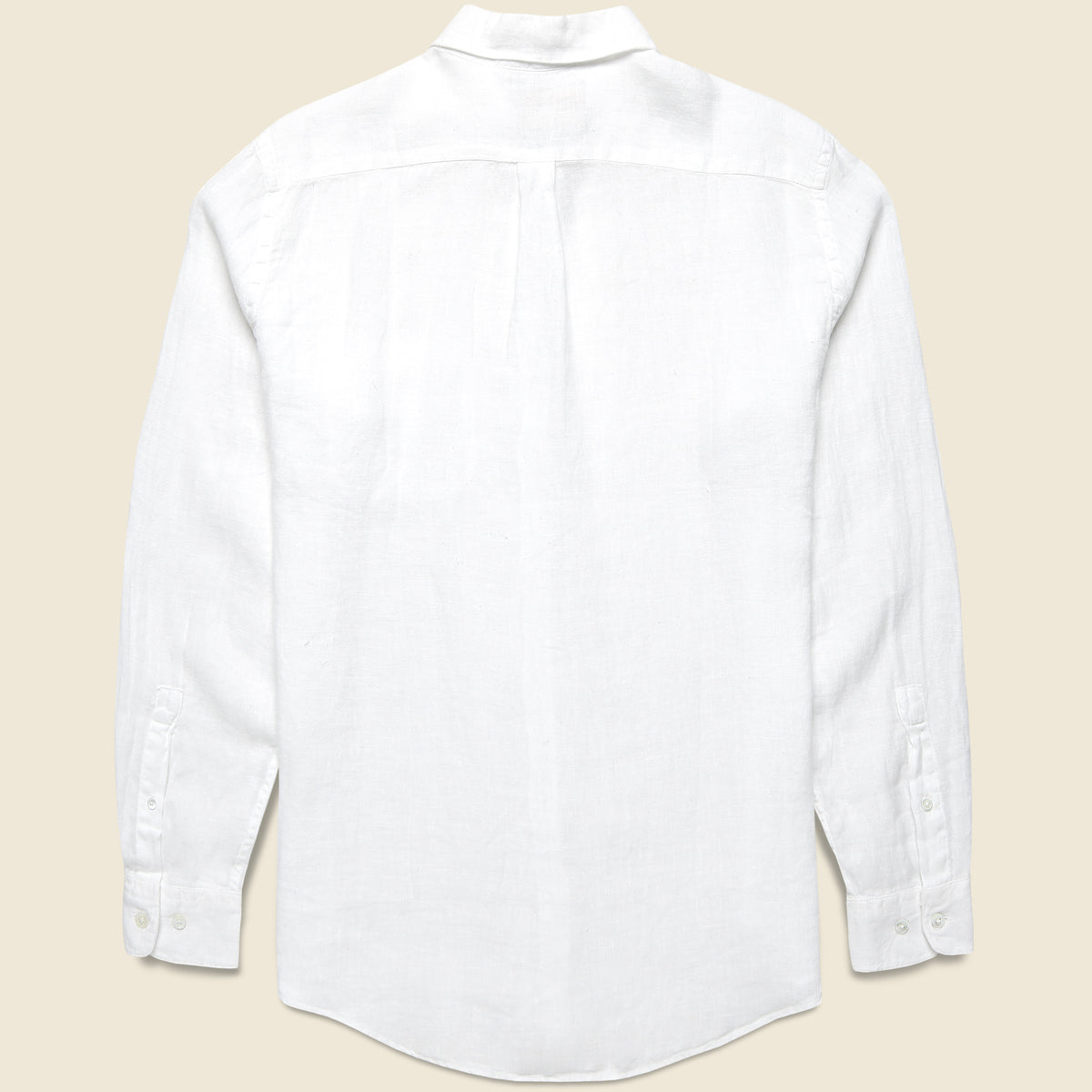 トップス argue BELGIE LINEN CLASSIC SHRTS/White Classic Linen Shirt - White