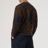 Wool Fleece Cardigan - Night Leopard - Universal Works - STAG Provisions - Tops - Sweater