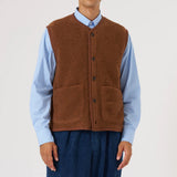 Alvar Fleece Lancaster Gilet - Cumin - Universal Works - STAG Provisions - Outerwear - Vest