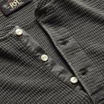 Waffle-Knit Henley - Faded Black - RRL - STAG Provisions - Tops - S/S Knit