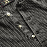 Waffle-Knit Henley - Faded Black - RRL - STAG Provisions - Tops - S/S Knit