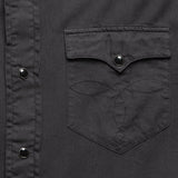 Slim Fit Twill Western Shirt - Black - RRL - STAG Provisions - Tops - L/S Woven - Solid