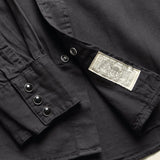Slim Fit Twill Western Shirt - Black - RRL - STAG Provisions - Tops - L/S Woven - Solid