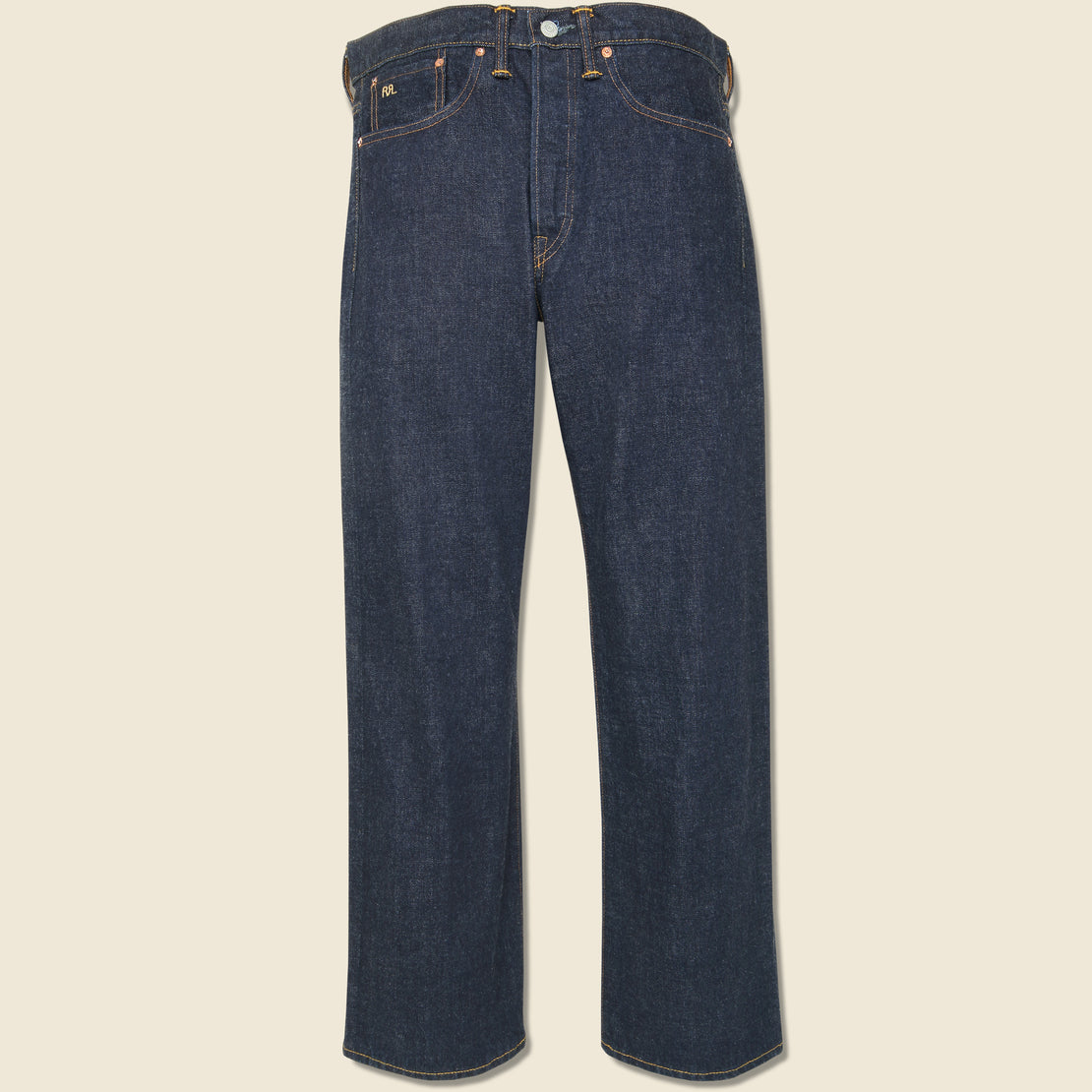 RRL Straight Fit Selvedge Jean - East/West Rinse Wash